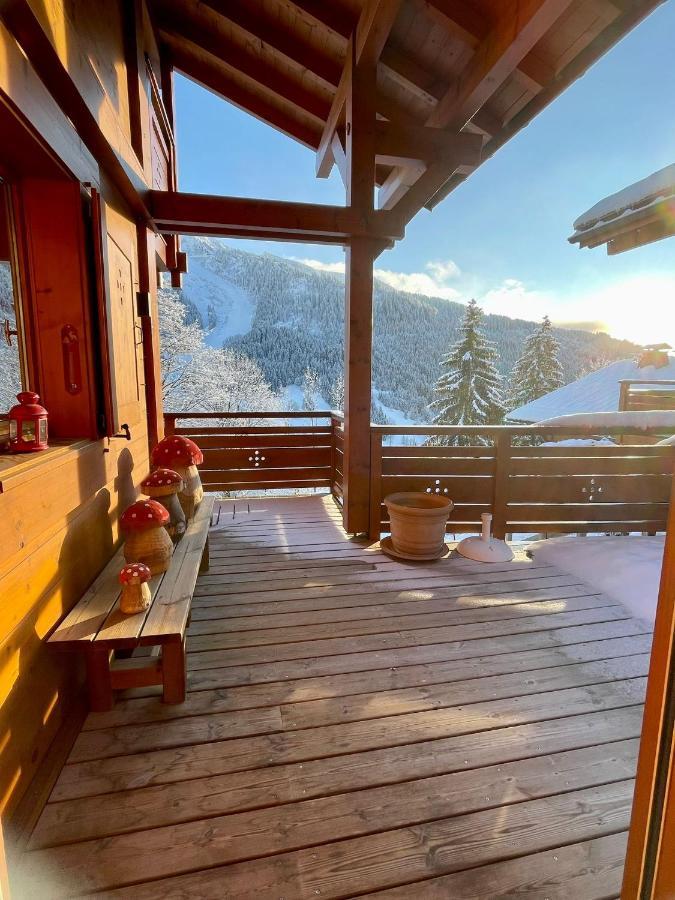 Cosymontagne - Le Chalet - 3Ch - 8 Pers- Terrasse Sud, Magnifique Vue La Clusaz Eksteriør bilde